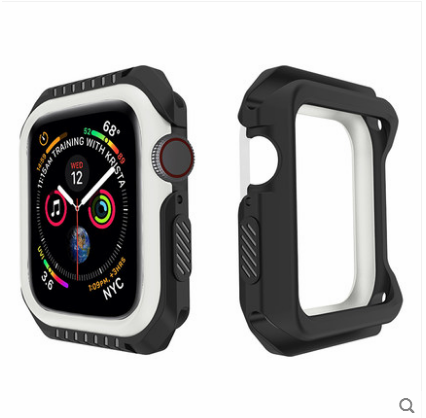 Apple Watch Series 1 Coque Protection Bleu Silicone Incassable Border