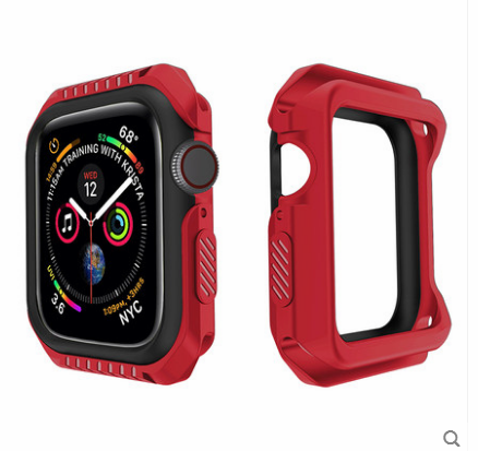 Apple Watch Series 1 Coque Protection Bleu Silicone Incassable Border