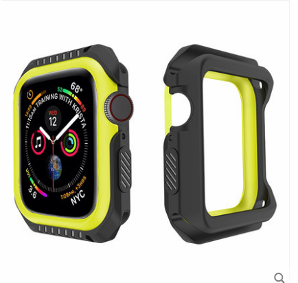 Apple Watch Series 1 Coque Protection Bleu Silicone Incassable Border