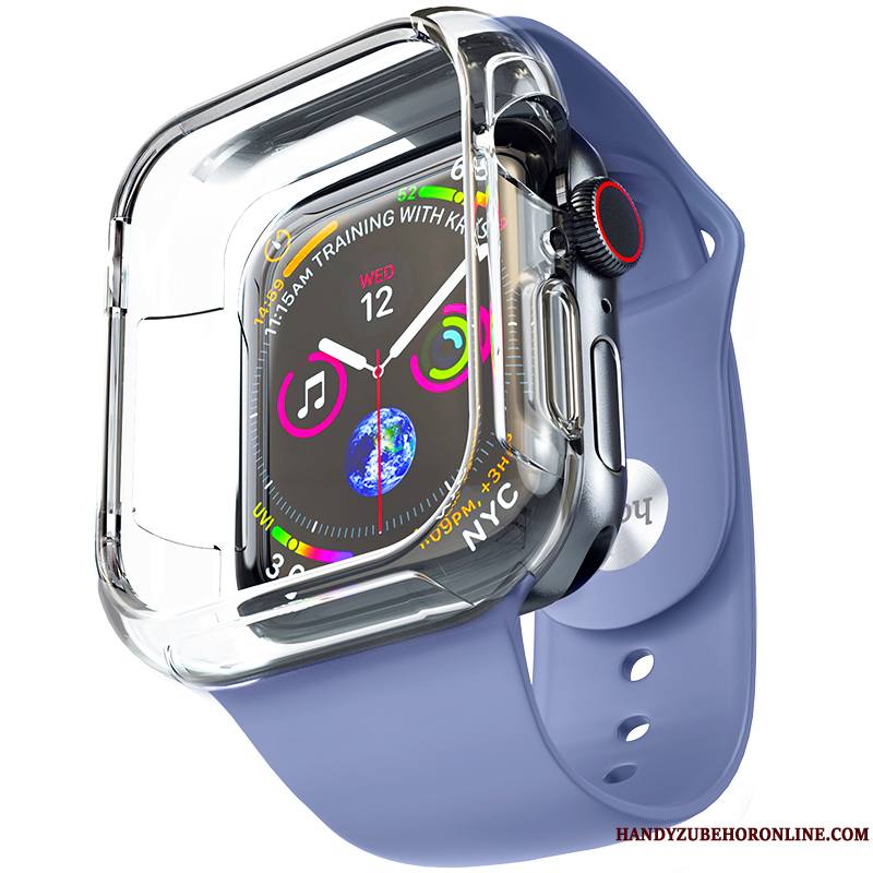 Apple Watch Series 1 Coque Tout Compris Étui Gris Fluide Doux Placage Protection Silicone