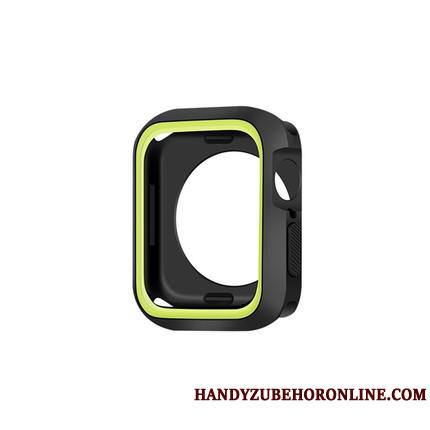 Apple Watch Series 2 Bicolore Étui Coque Noir Silicone Fluide Doux Créatif