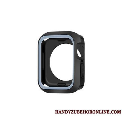 Apple Watch Series 2 Bicolore Étui Coque Noir Silicone Fluide Doux Créatif