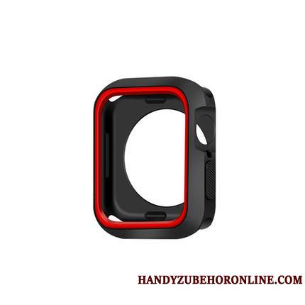 Apple Watch Series 2 Bicolore Étui Coque Noir Silicone Fluide Doux Créatif