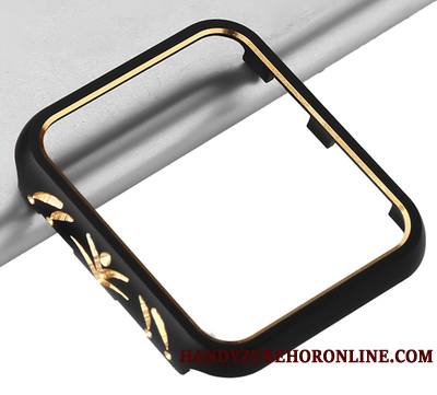 Apple Watch Series 2 Border Incassable Noir Modèle Fleurie Coque Étui Protection