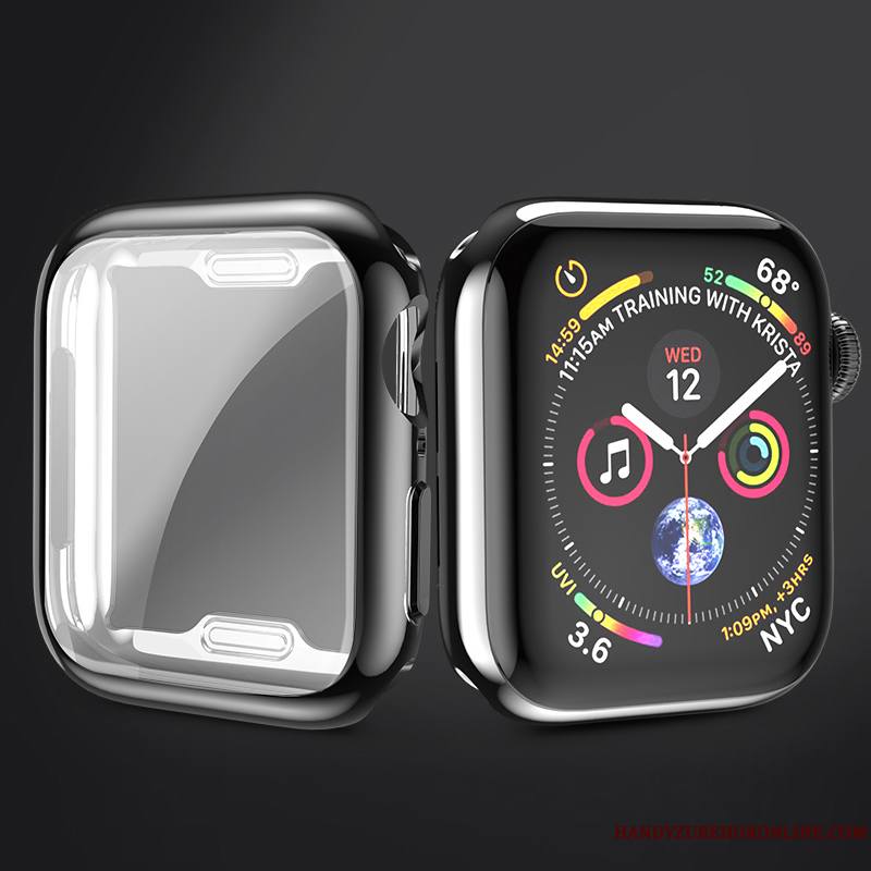 Apple Watch Series 2 Coque Protection Très Mince Fluide Doux Tout Compris Placage Argent Silicone