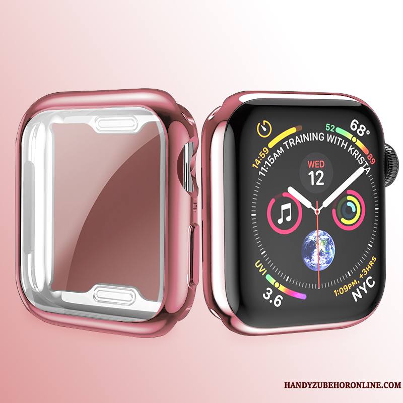 Apple Watch Series 2 Coque Protection Très Mince Fluide Doux Tout Compris Placage Argent Silicone