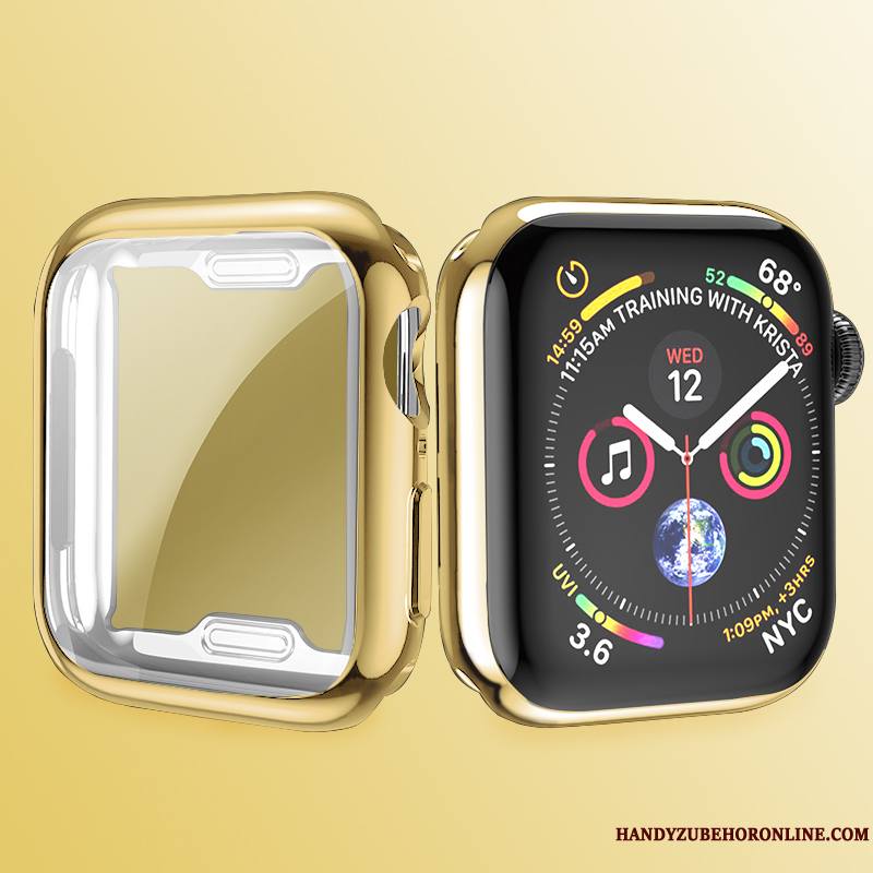 Apple Watch Series 2 Coque Protection Très Mince Fluide Doux Tout Compris Placage Argent Silicone