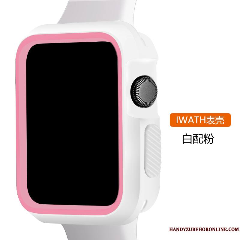 Apple Watch Series 2 Silicone Sport Coque Protection Blanc Tout Compris Rose