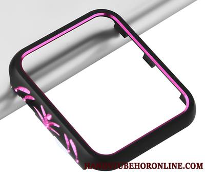 Apple Watch Series 3 Bicolore Modèle Fleurie Border Métal Étui Protection Coque