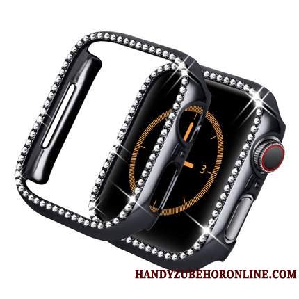 Apple Watch Series 3 Coque Nouveau Incruster Strass Tout Compris Incassable Placage Rouge Difficile