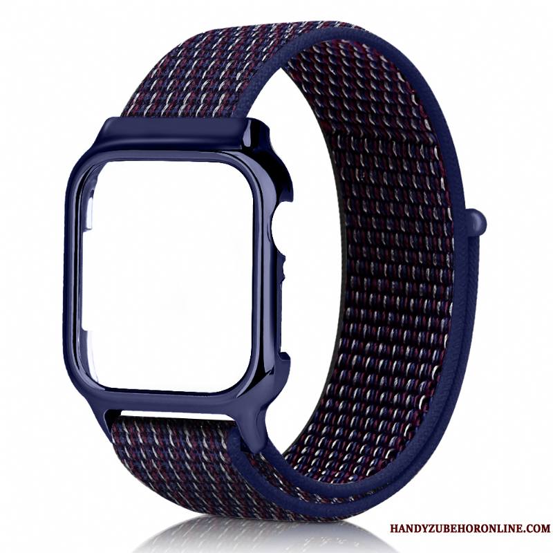 Apple Watch Series 3 Coque Placage Noir Créatif Rouge Nylon Personnalité