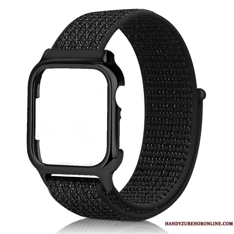 Apple Watch Series 3 Coque Placage Noir Créatif Rouge Nylon Personnalité