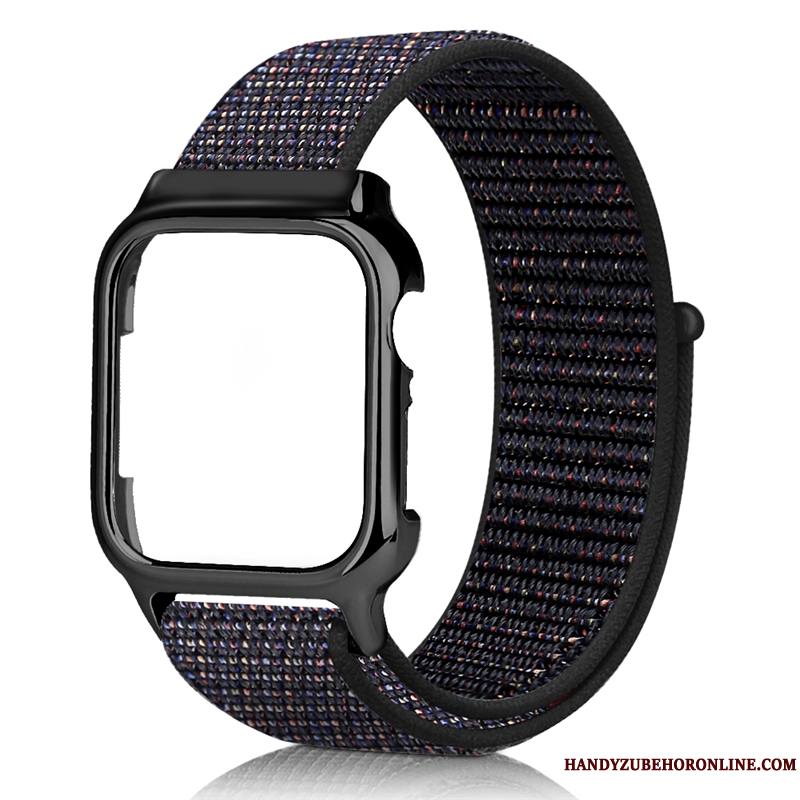 Apple Watch Series 3 Coque Placage Noir Créatif Rouge Nylon Personnalité