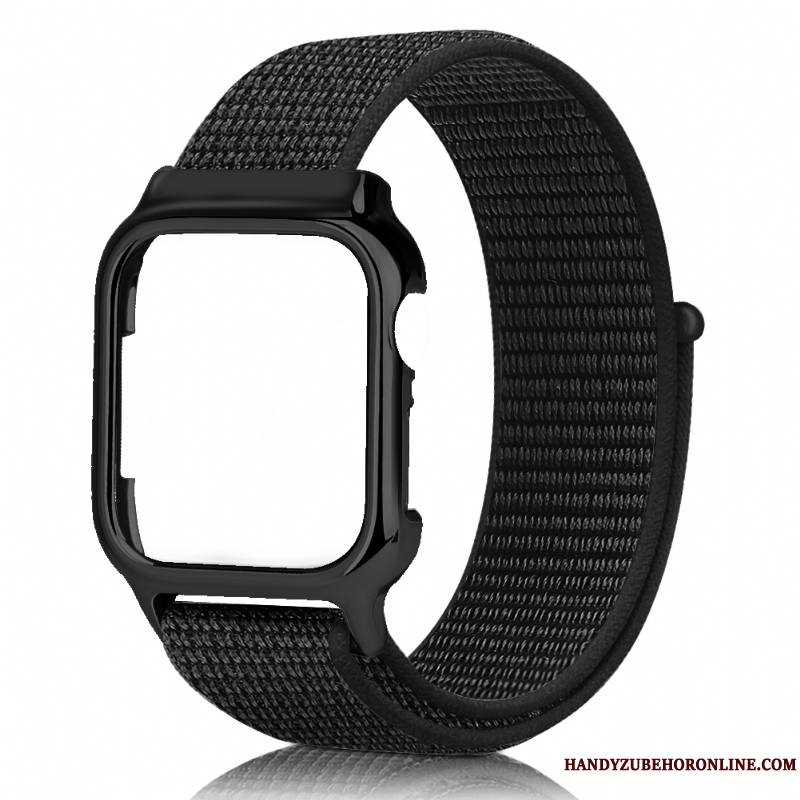 Apple Watch Series 3 Coque Placage Noir Créatif Rouge Nylon Personnalité