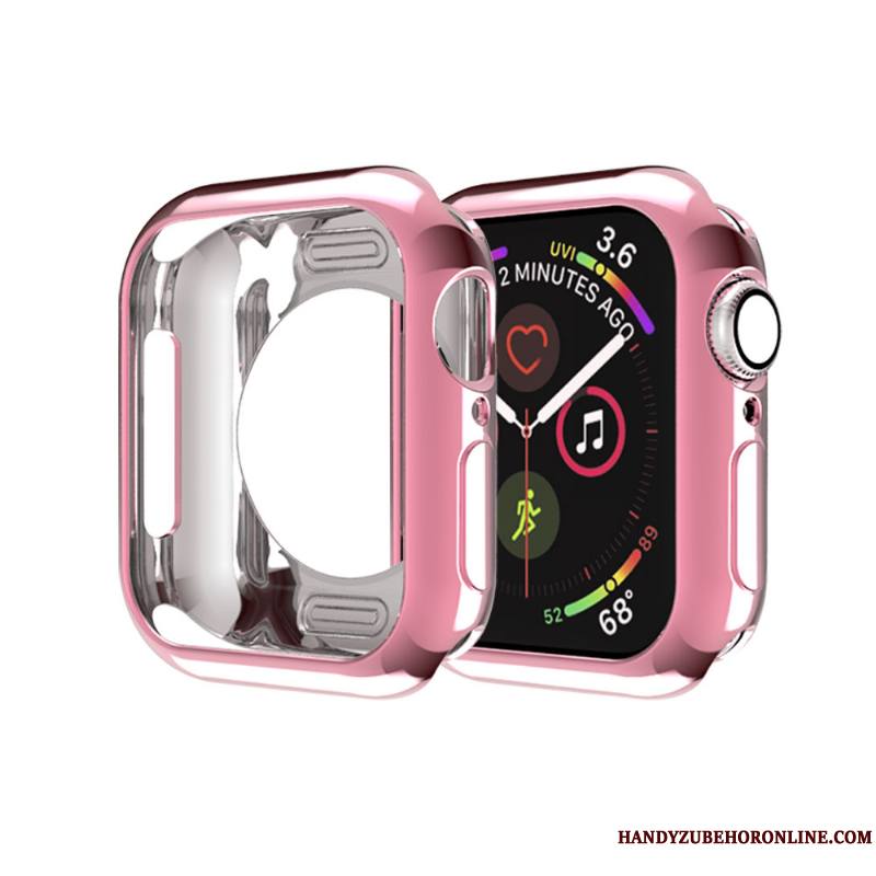 Apple Watch Series 3 Coque Silicone Or Étui Fluide Doux Membrane Très Mince Protection