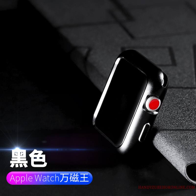 Apple Watch Series 3 Incassable Métal Rouge Placage Tout Compris Étui Coque