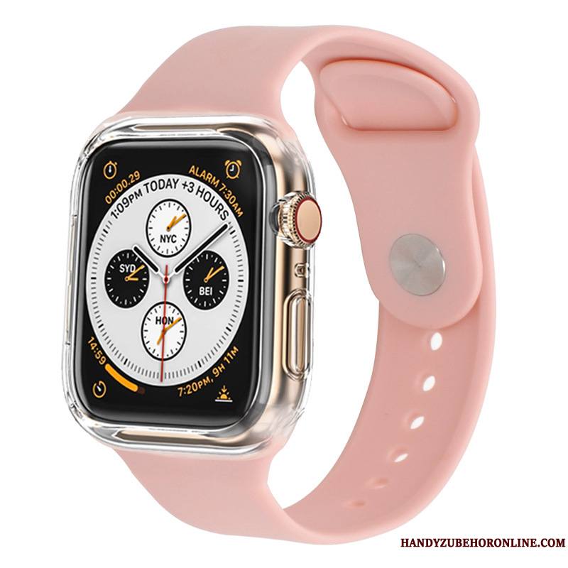 Apple Watch Series 3 Protection Coque Étui Noir Silicone Sport Bicolore