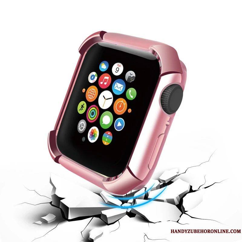 Apple Watch Series 4 Coque Tendance Accessoires Bovins Protection Rose Silicone