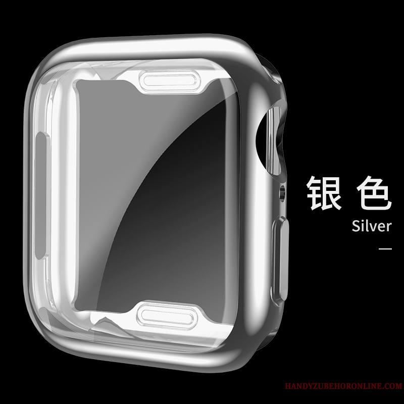 Apple Watch Series 4 Incassable Coque Tout Compris Très Mince Noir Fluide Doux Protection