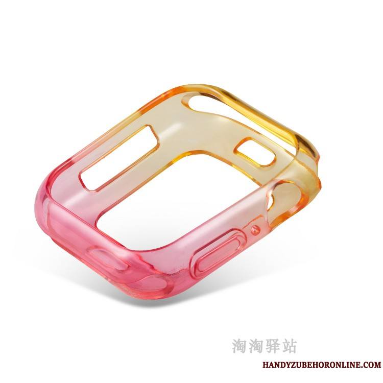 Apple Watch Series 4 Incassable Étui Pu Coque Violet Fluide Doux Bicolore