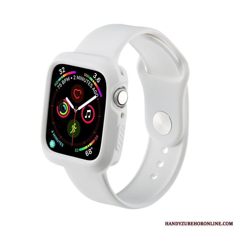 Apple Watch Series 4 Protection Personnalité Rouge Silicone Sport Coque Tendance