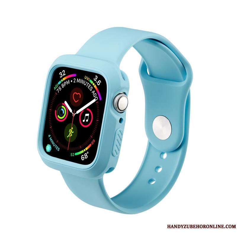 Apple Watch Series 4 Protection Personnalité Rouge Silicone Sport Coque Tendance