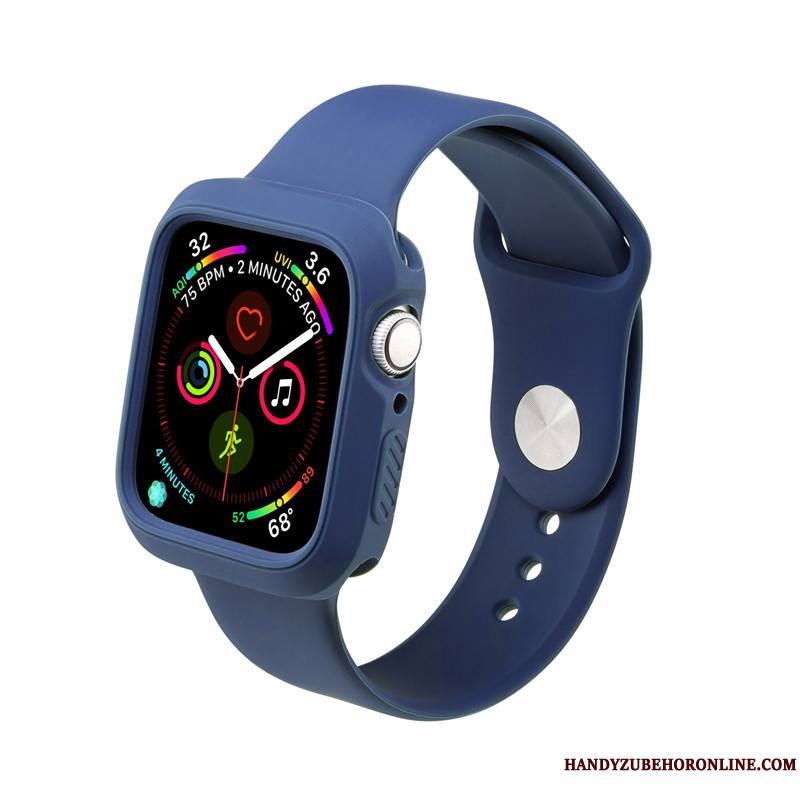 Apple Watch Series 4 Protection Personnalité Rouge Silicone Sport Coque Tendance