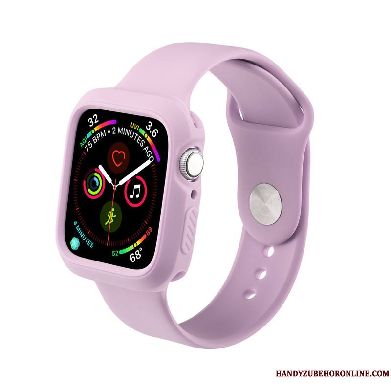 Apple Watch Series 4 Protection Personnalité Rouge Silicone Sport Coque Tendance