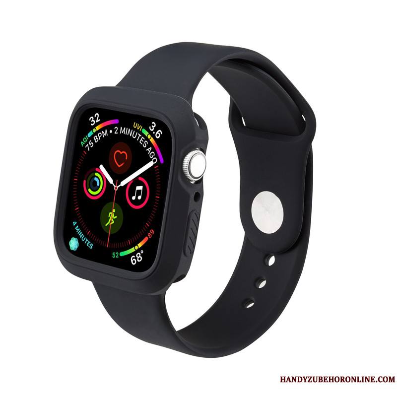 Apple Watch Series 4 Protection Personnalité Rouge Silicone Sport Coque Tendance