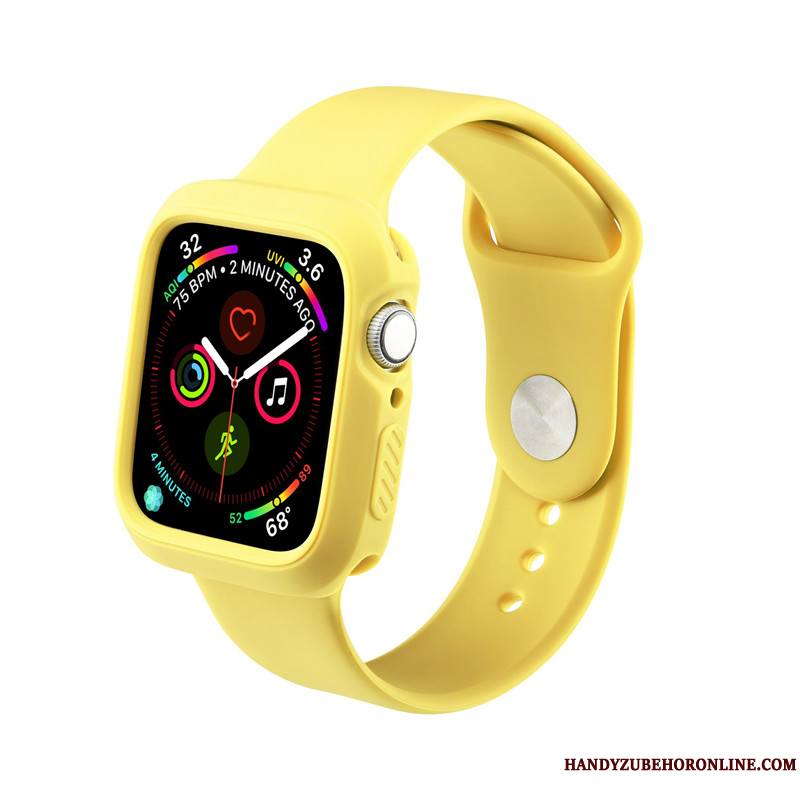 Apple Watch Series 4 Protection Personnalité Rouge Silicone Sport Coque Tendance