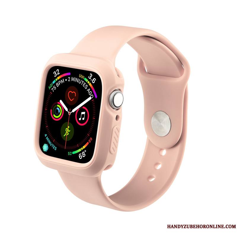 Apple Watch Series 4 Protection Personnalité Rouge Silicone Sport Coque Tendance