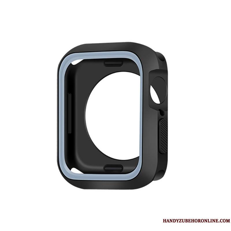 Apple Watch Series 4 Silicone Coque Fluide Doux Protection Bleu