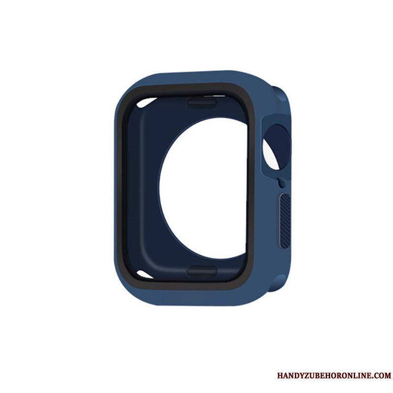 Apple Watch Series 4 Silicone Coque Fluide Doux Protection Bleu