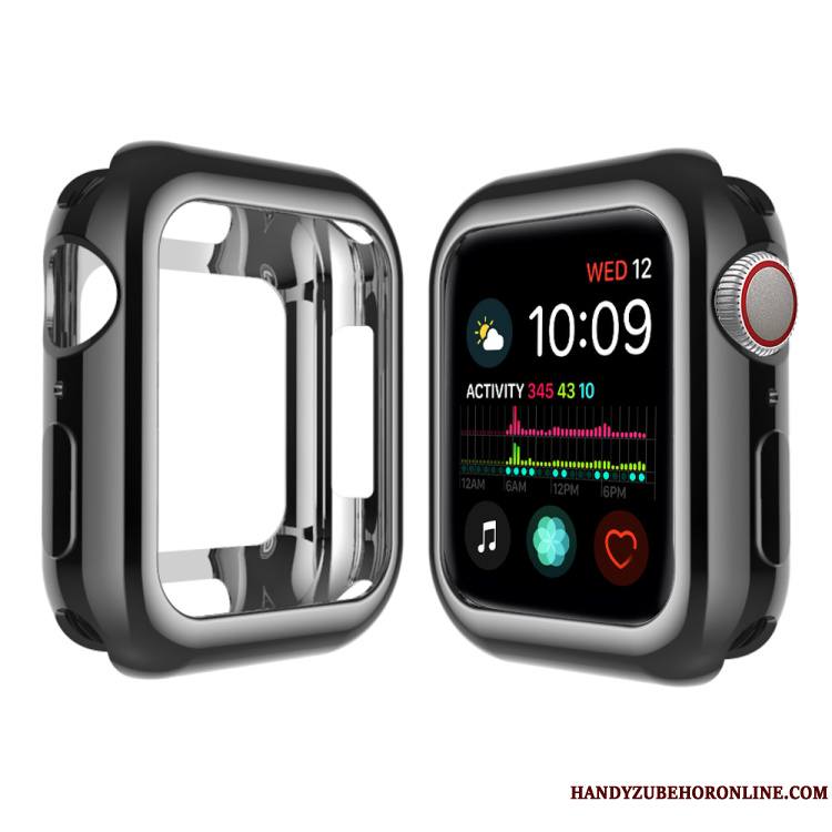 Apple Watch Series 4 Silicone Placage Étui Fluide Doux Protection Coque Bordure