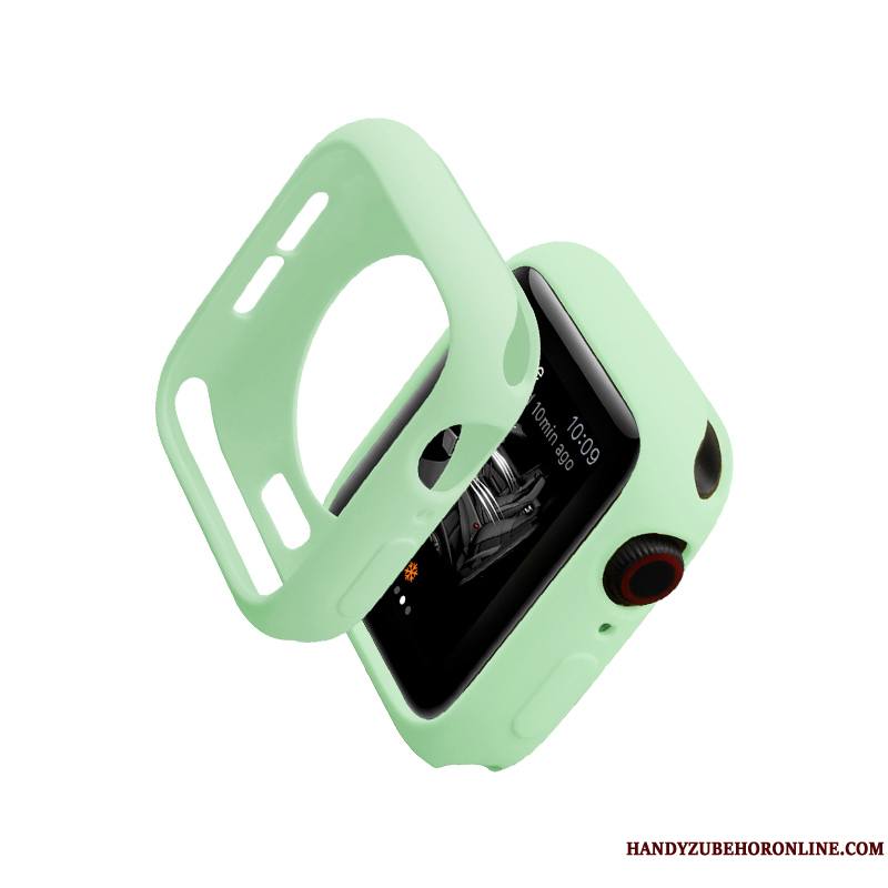 Apple Watch Series 4 Silicone Étui Vert Protection Coque Marque De Tendance Très Mince