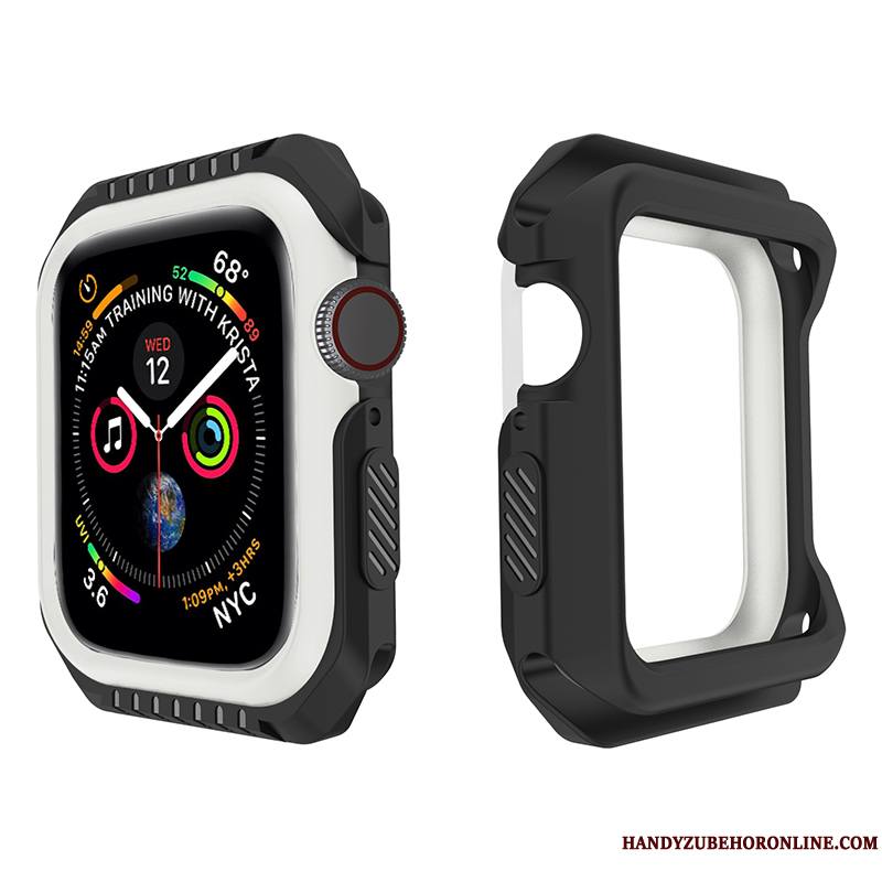 Apple Watch Series 4 Sport Accessoires Protection Silicone Étui Bicolore Coque