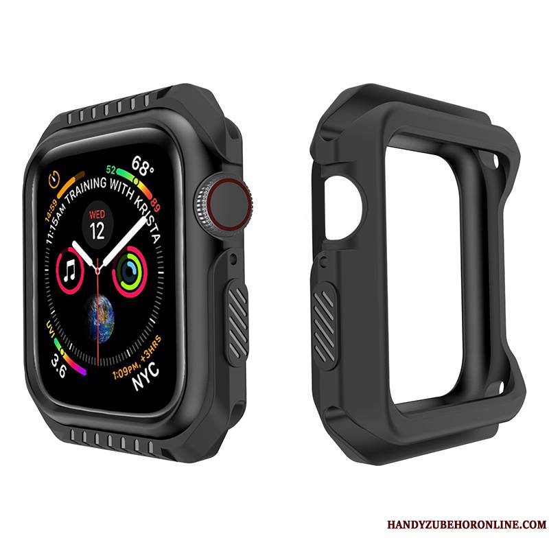 Apple Watch Series 4 Sport Accessoires Protection Silicone Étui Bicolore Coque