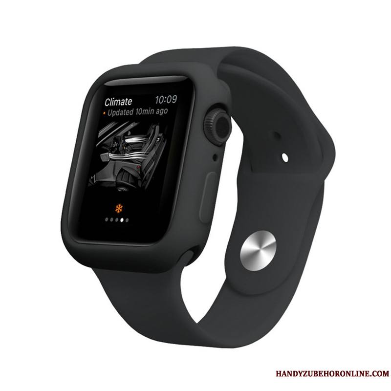 Apple Watch Series 5 Coque Tout Compris Violet Protection Étui Couleurs De Bonbon Fluide Doux Silicone