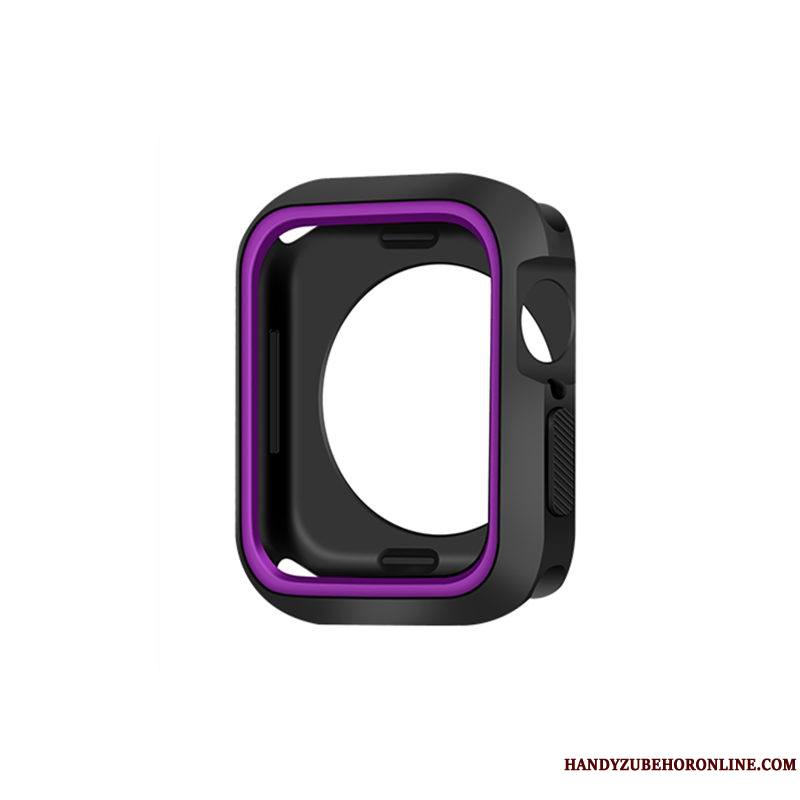 Apple Watch Series 5 Créatif Silicone Bicolore Protection Personnalité Étui Coque