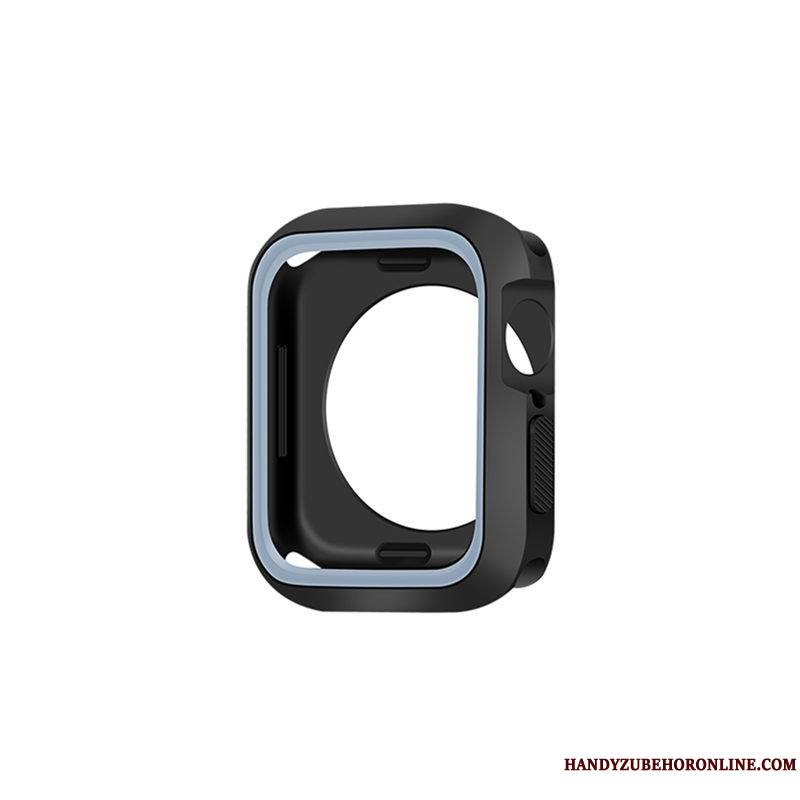 Apple Watch Series 5 Créatif Silicone Bicolore Protection Personnalité Étui Coque