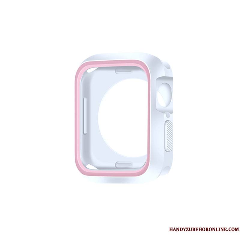 Apple Watch Series 5 Créatif Silicone Bicolore Protection Personnalité Étui Coque