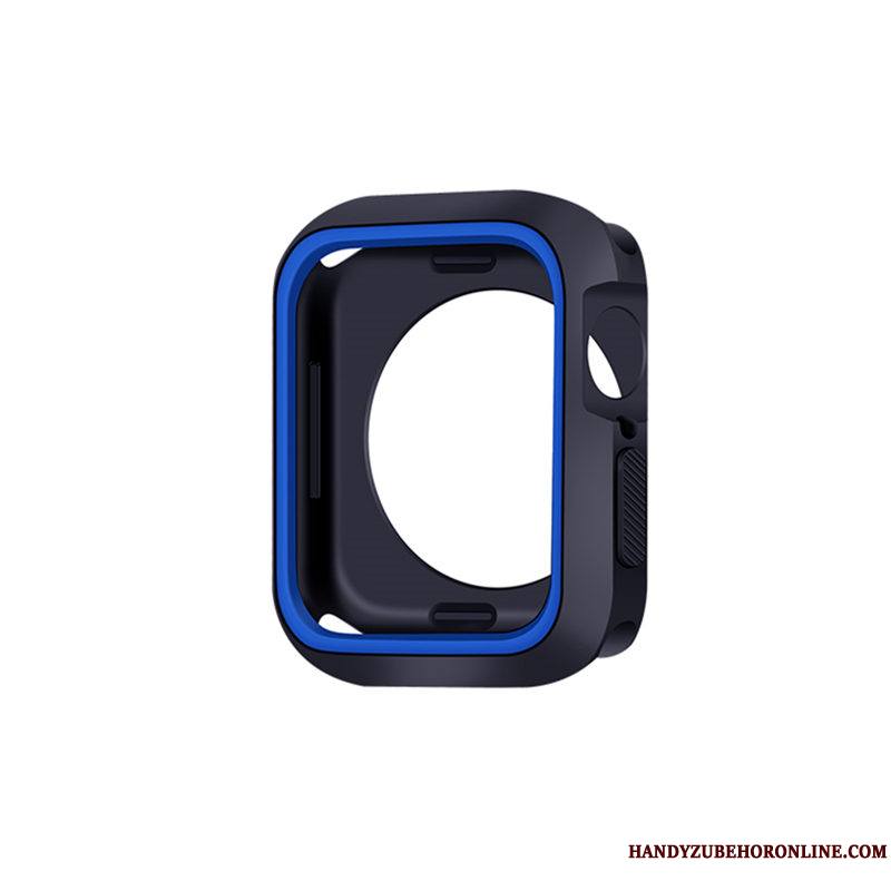 Apple Watch Series 5 Créatif Silicone Bicolore Protection Personnalité Étui Coque