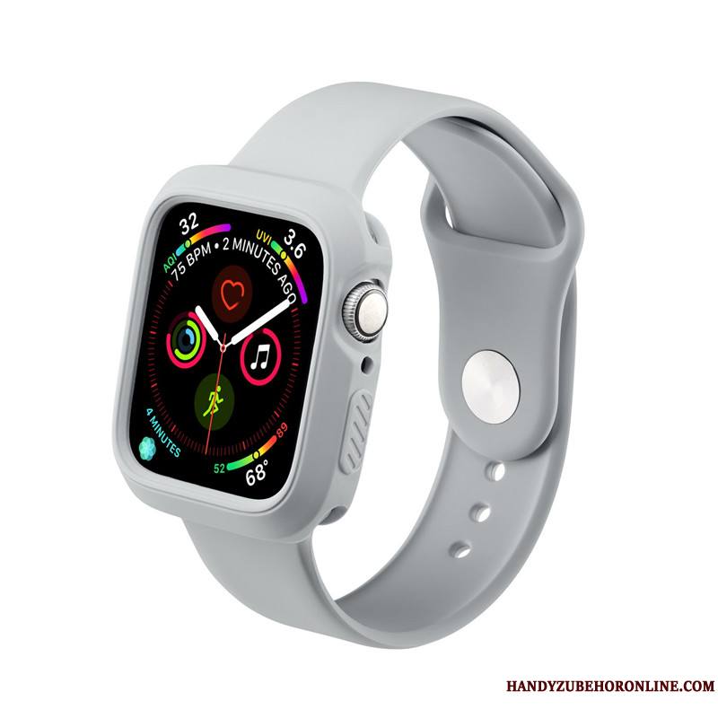 Apple Watch Series 5 Personnalité Imperméable Protection Coque Silicone Tout Compris Vert