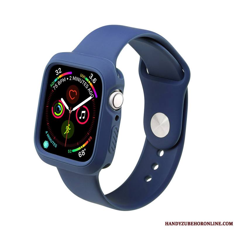 Apple Watch Series 5 Personnalité Imperméable Protection Coque Silicone Tout Compris Vert