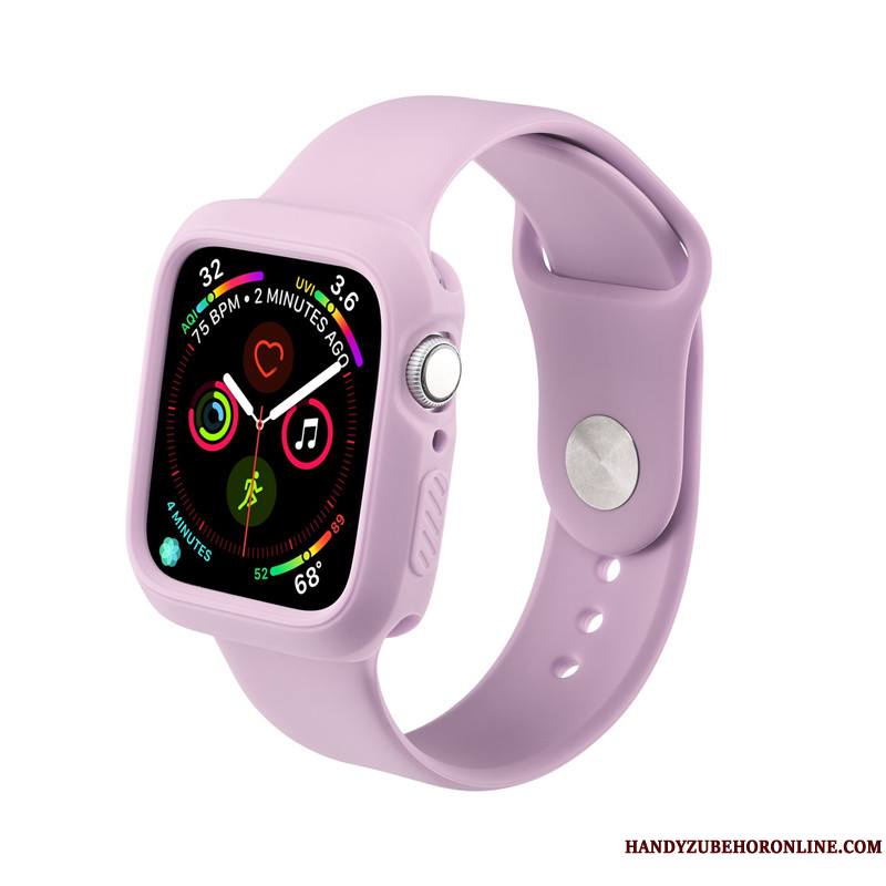 Apple Watch Series 5 Personnalité Imperméable Protection Coque Silicone Tout Compris Vert