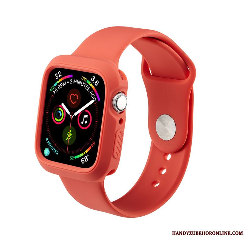 Apple Watch Series 5 Personnalité Imperméable Protection Coque Silicone Tout Compris Vert