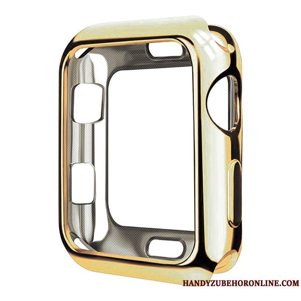 Apple Watch Series 5 Placage Transparent Rouge Protection Étui Très Mince Coque