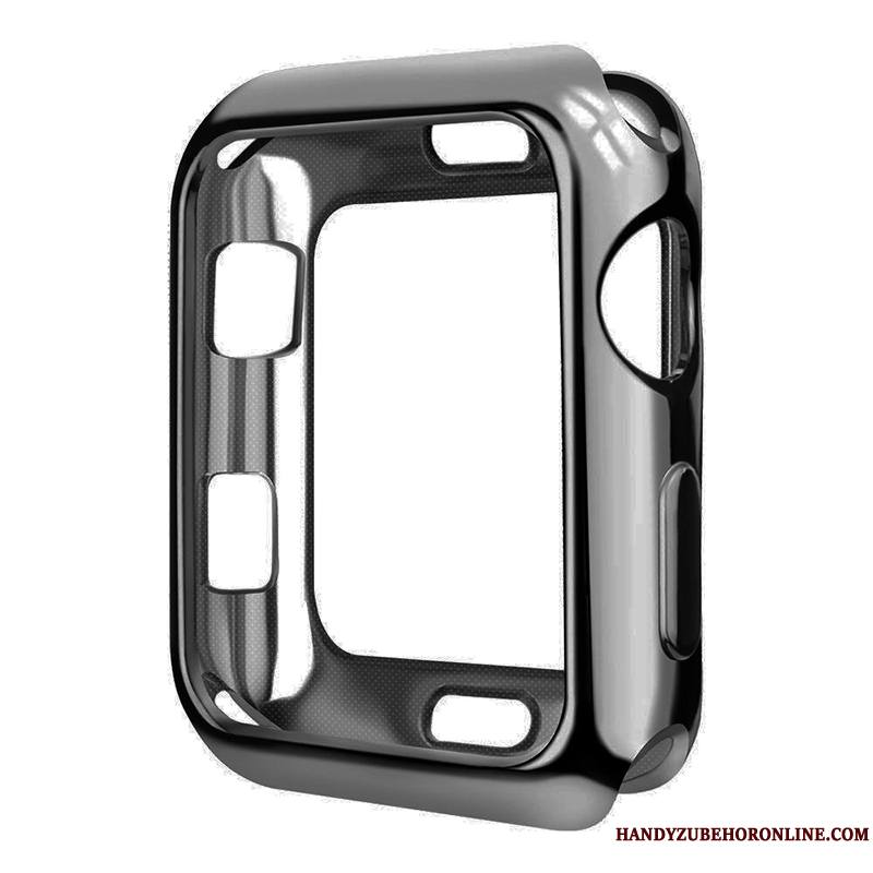 Apple Watch Series 5 Placage Transparent Rouge Protection Étui Très Mince Coque