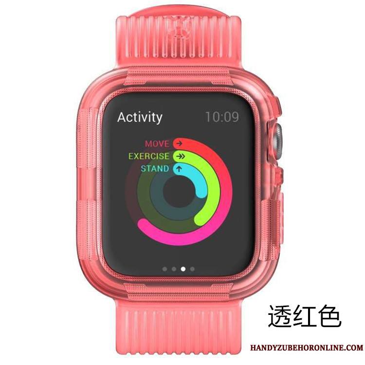 Apple Watch Series 5 Silicone Coque Étui Incassable Rose Protection Armure