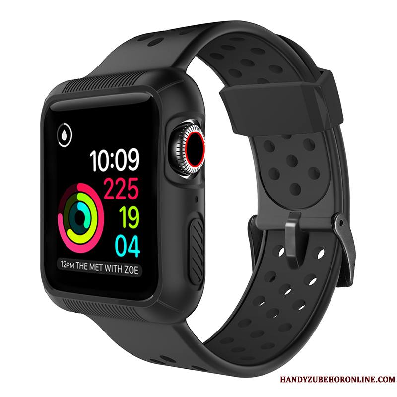 Apple Watch Series 5 Silicone Sport Coque Protection Rouge